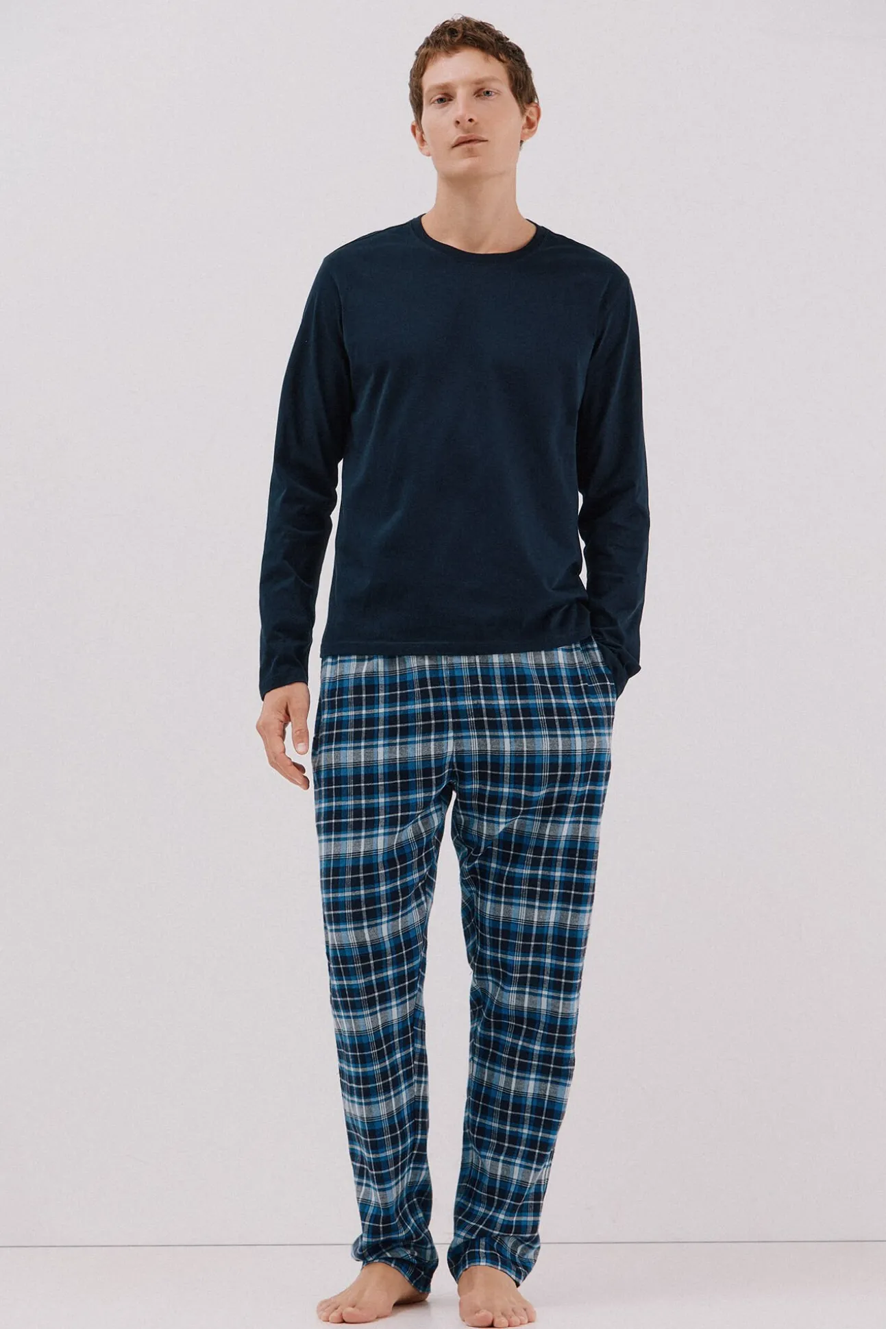 Set de pijama punto y tela