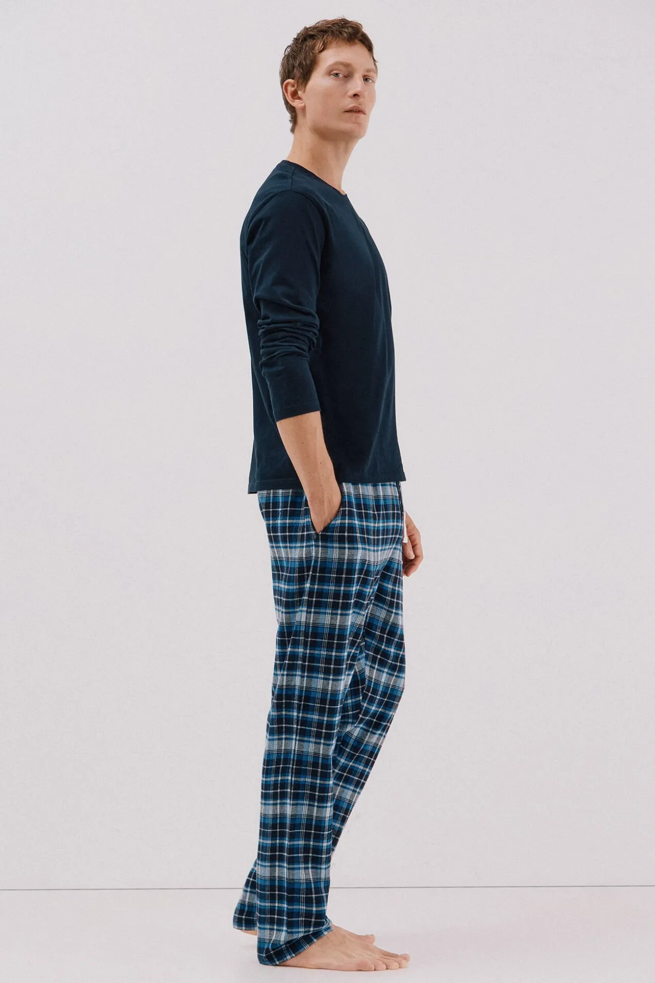 Set de pijama punto y tela