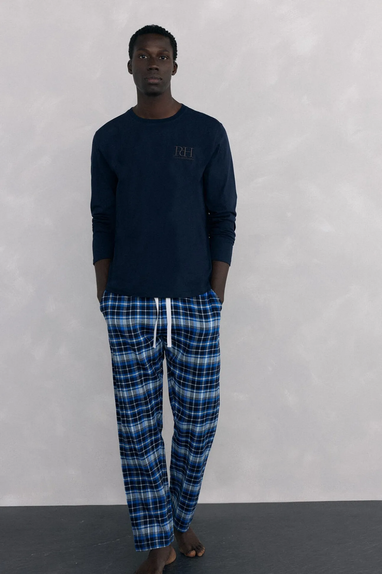 Set de pijama punto y tela