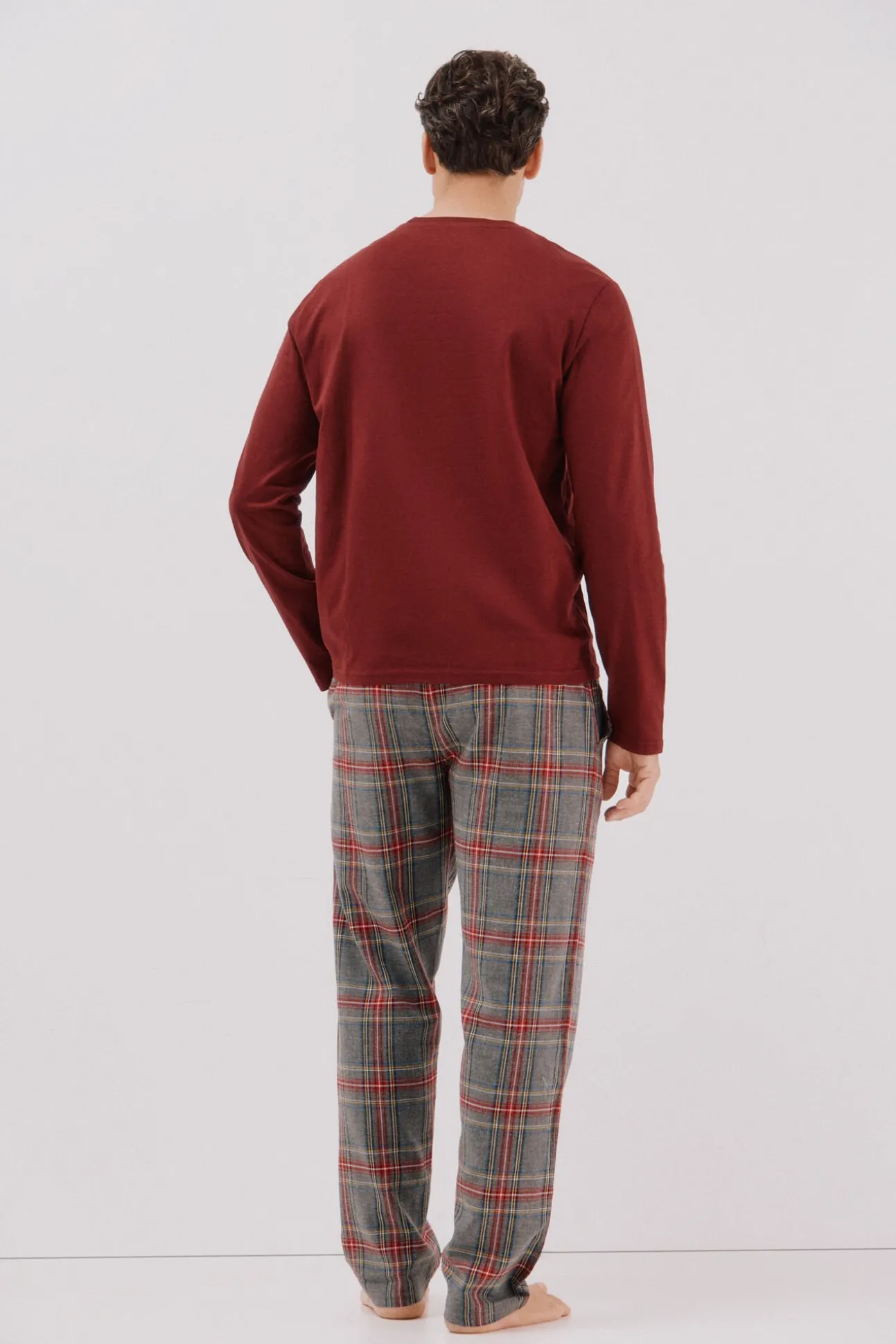 Set de pijama punto y tela