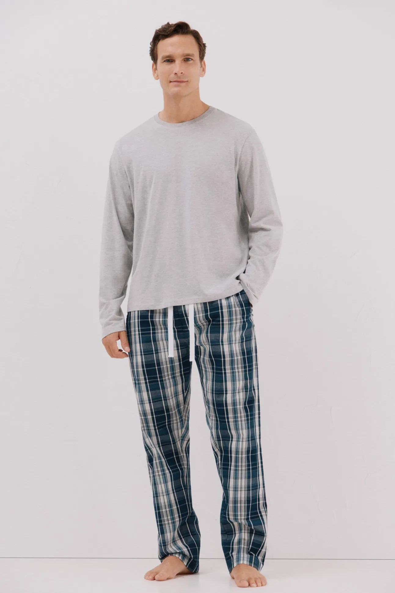 Set de pijama punto y tela