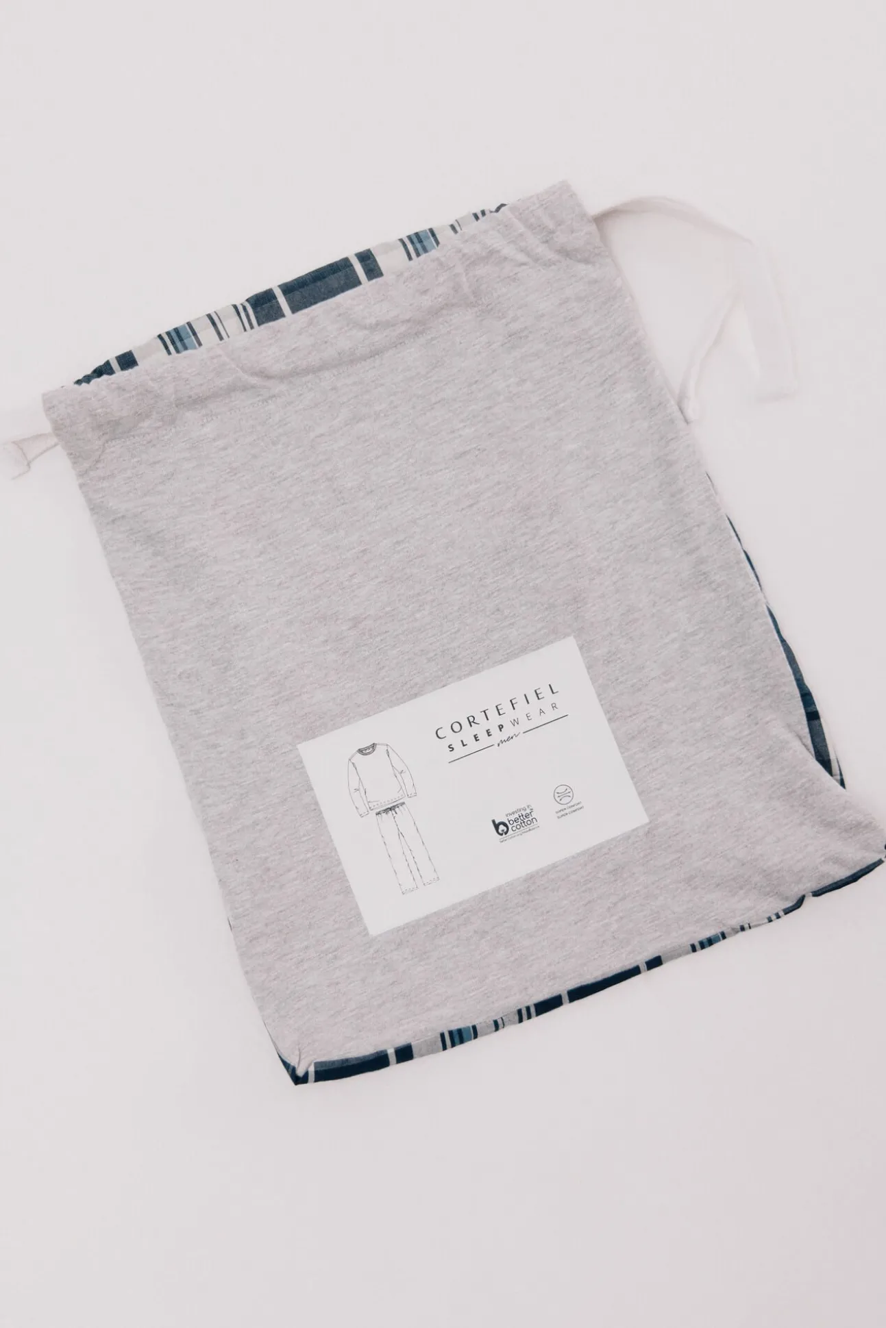 Set de pijama punto y tela