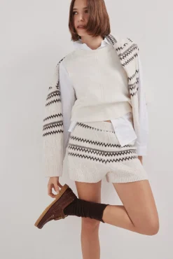 Shorts punto jacquard
