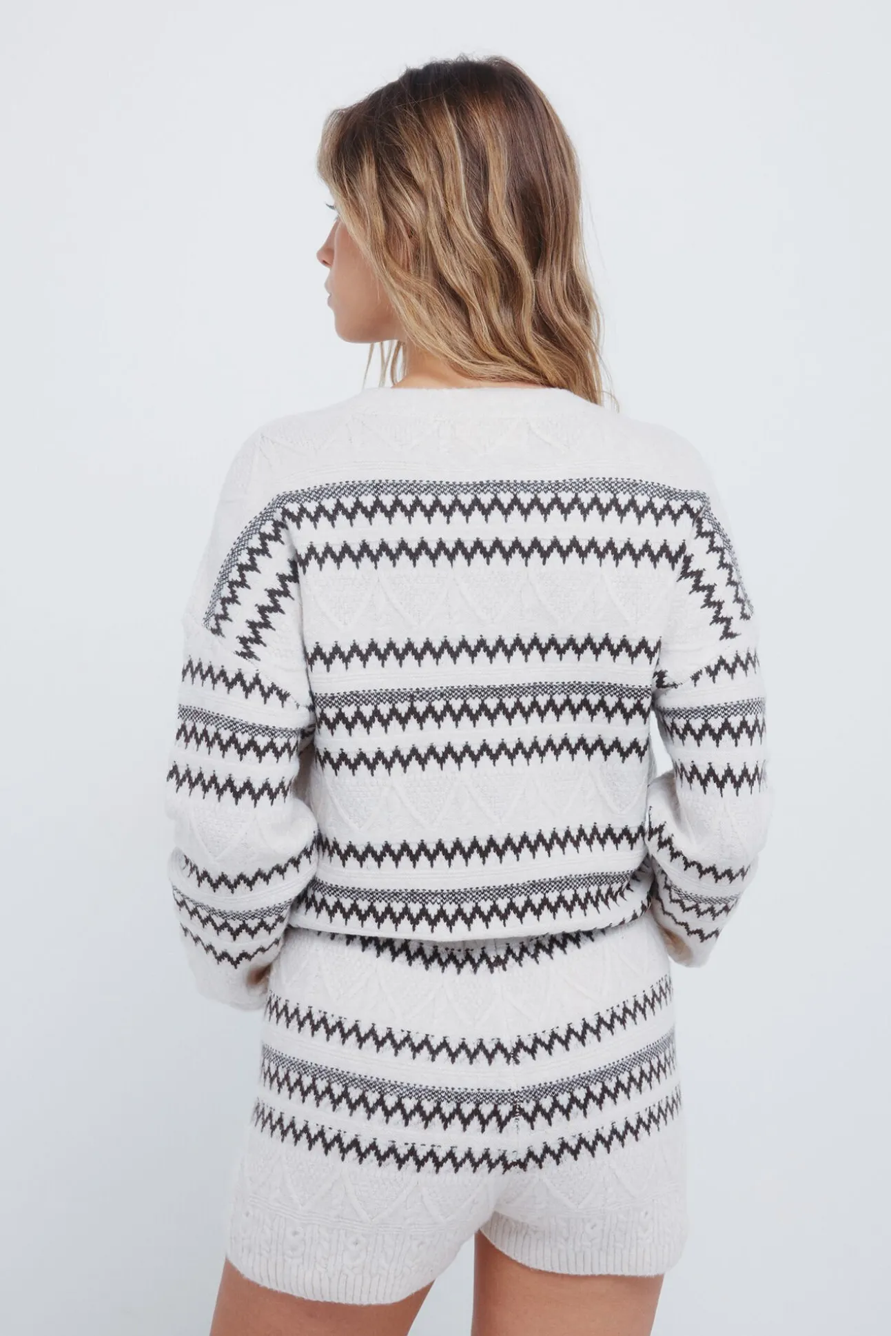 Shorts punto jacquard