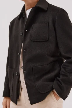 Sobrecamisa botones lana