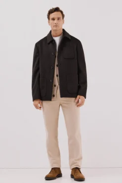 Sobrecamisa botones lana