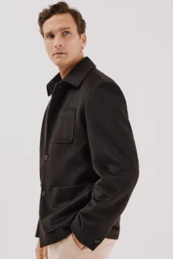 Sobrecamisa botones lana