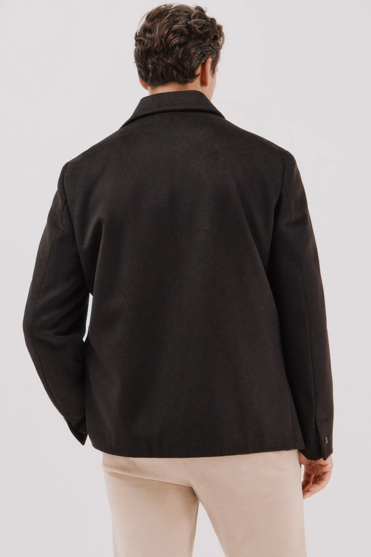 Sobrecamisa botones lana