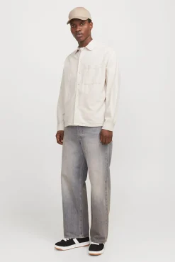 Sobrecamisa de sarga corte ancho