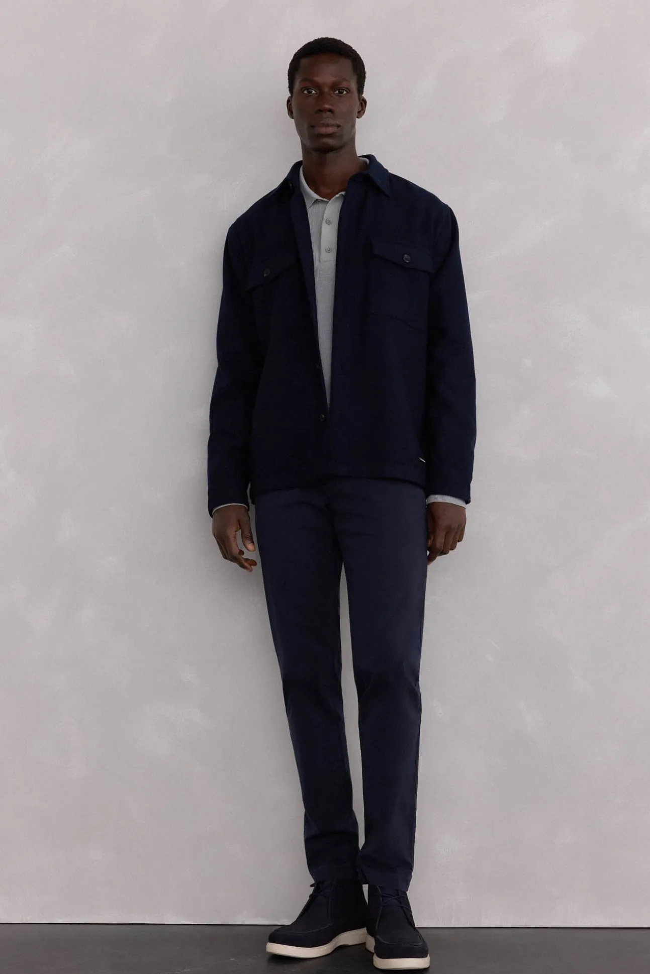 Sobrecamisa lana lisa