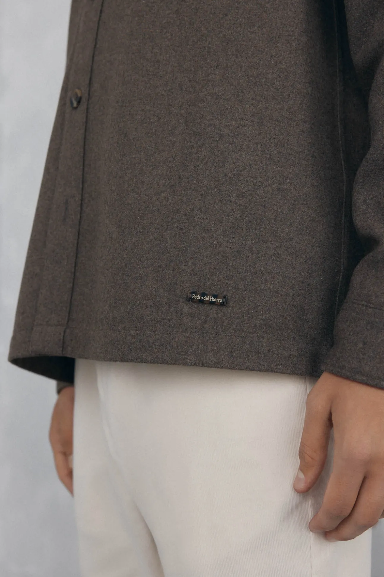 Sobrecamisa lana lisa