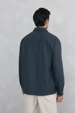 Sobrecamisa lana lisa
