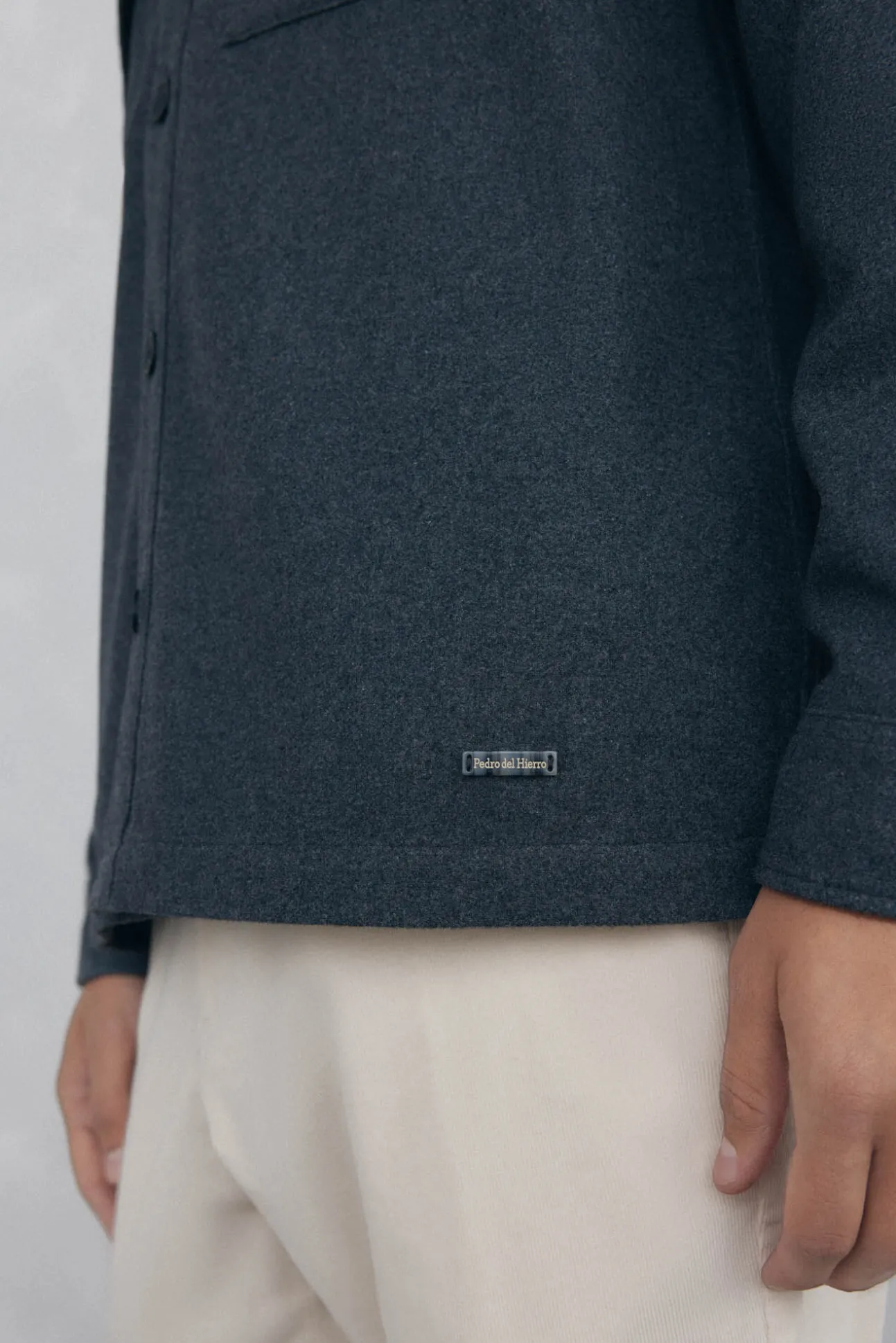 Sobrecamisa lana lisa