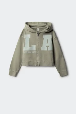 Sudadera abierta "LA" niña