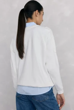 Sudadera bordados flores