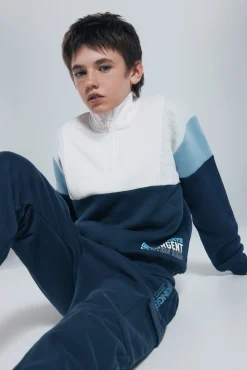 Sudadera camionero cortes niño