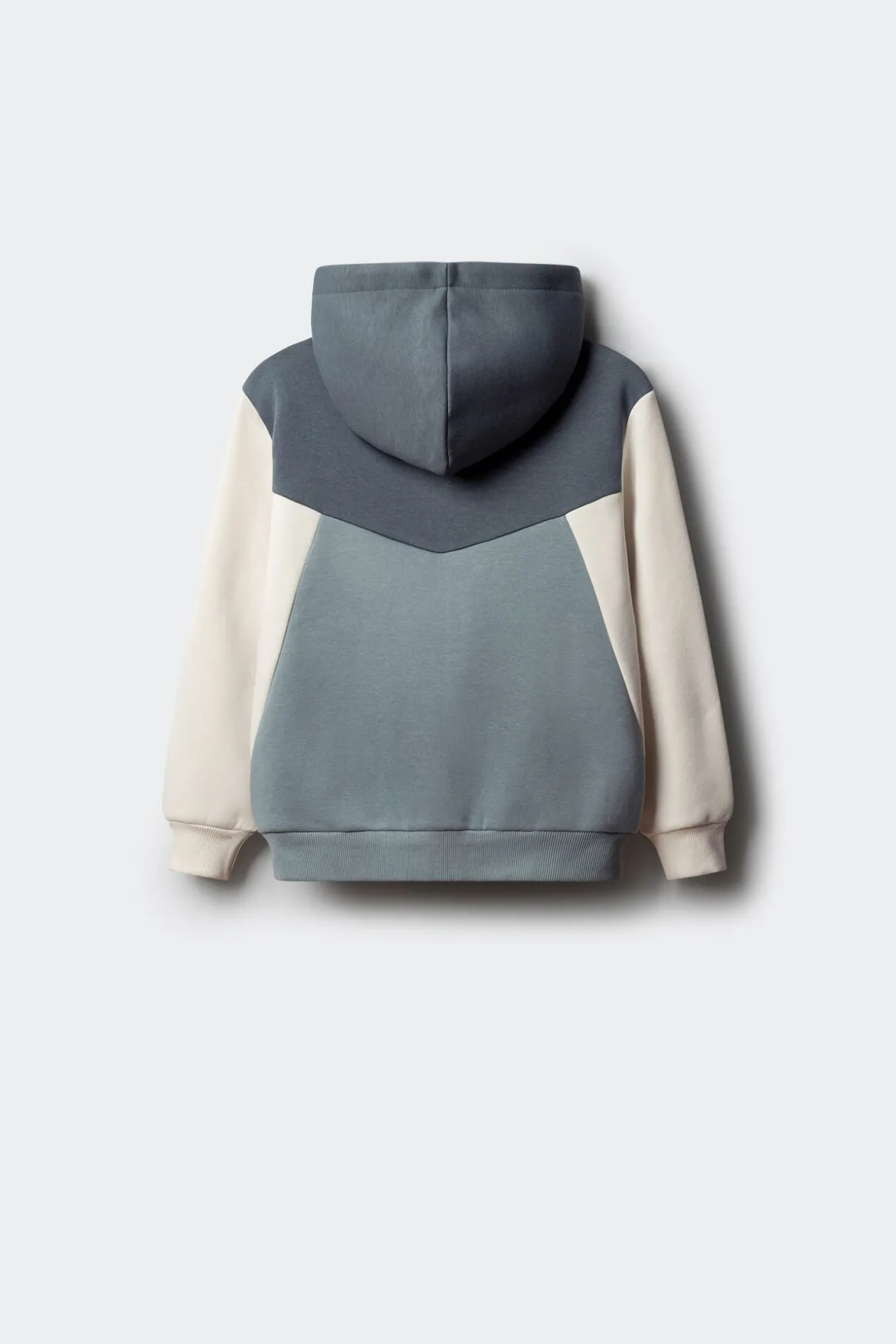 Sudadera capucha cortes niño