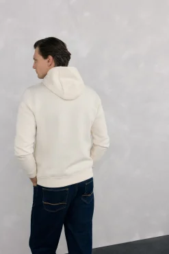 Sudadera capucha logo bordado