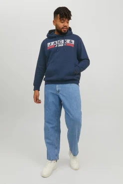 Sudadera capucha print logo PLUS