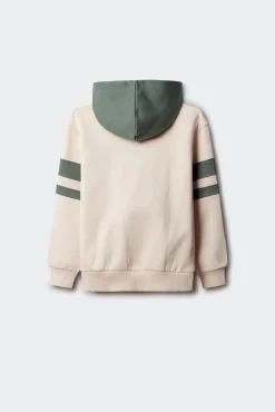 Sudadera capucha varsity niño