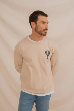 Sudadera con bordado frontal