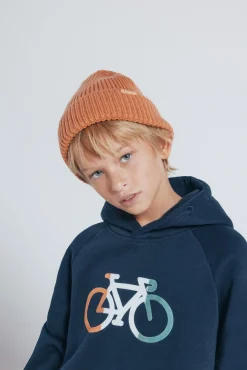 Sudadera con capucha bici niño