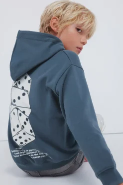 Sudadera con capucha dados niño