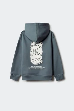 Sudadera con capucha dados niño