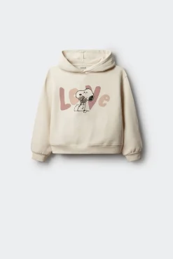 Sudadera con capucha snoopy niña.