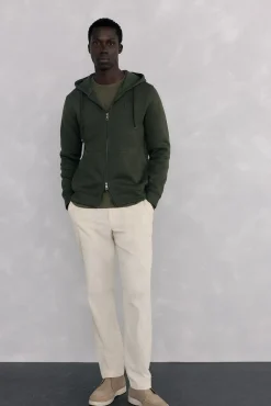 Sudadera con capucha tejido técnico