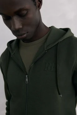 Sudadera con capucha tejido técnico