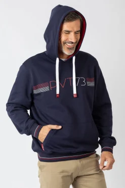 Sudadera con capucha y bolsillos