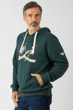 Sudadera con capucha y bolsillos