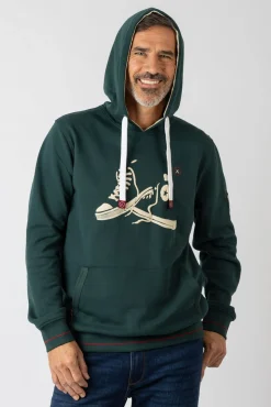 Sudadera con capucha y bolsillos