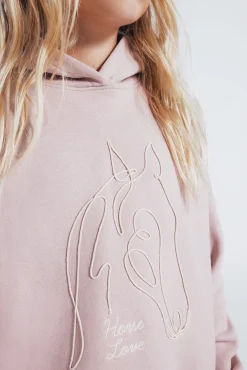 Sudadera cordón caballo niña