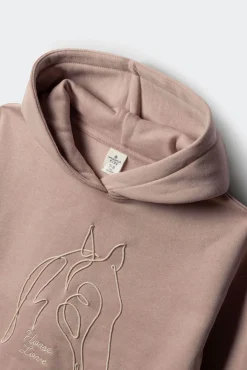 Sudadera cordón caballo niña