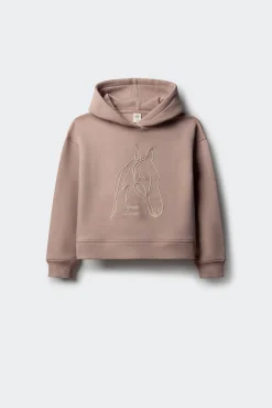 Sudadera cordón caballo niña