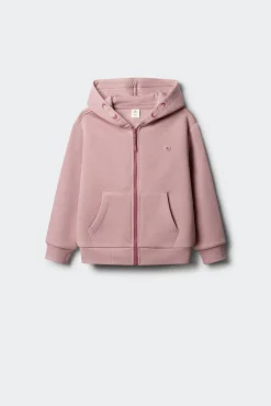 Sudadera cremallera niña