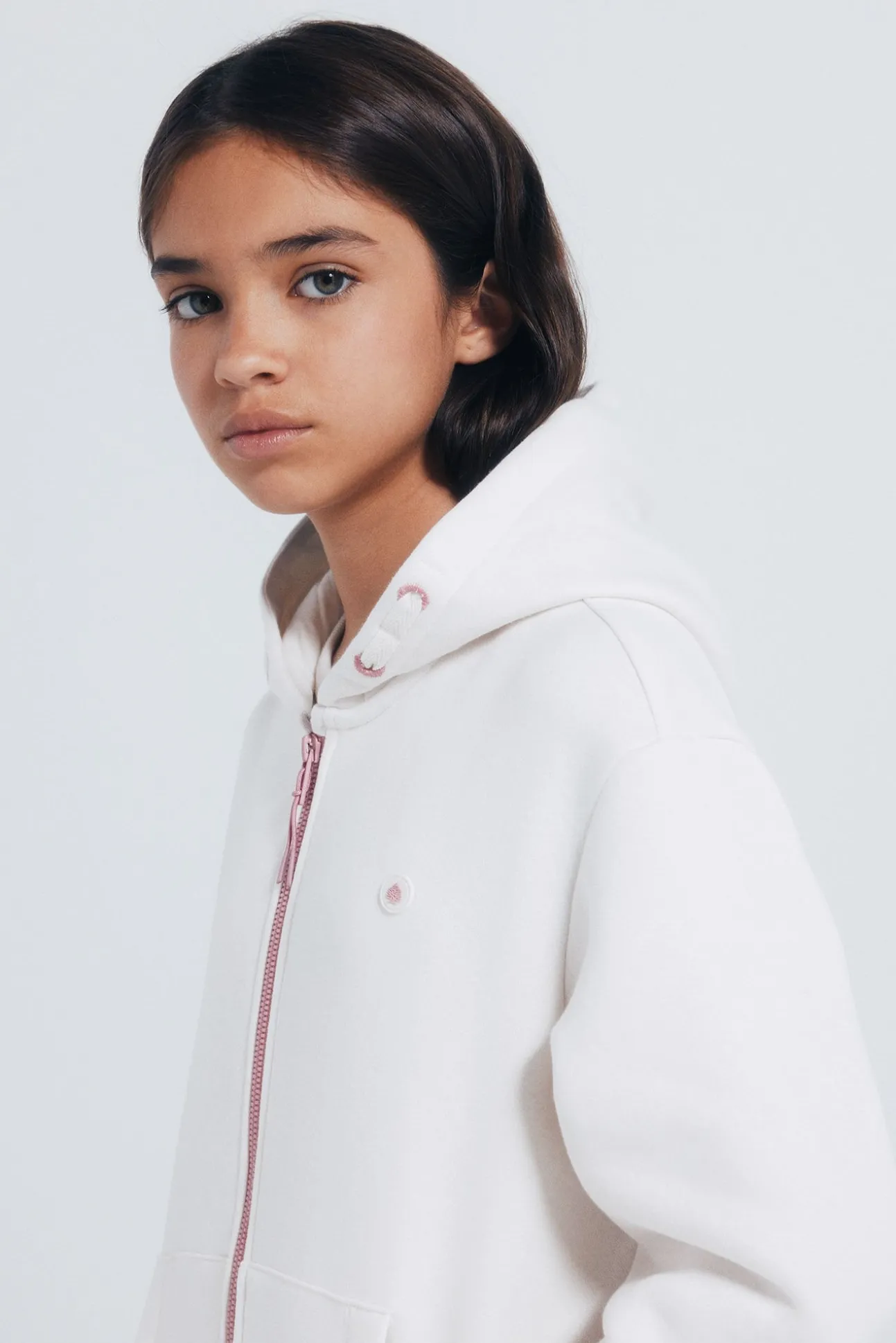 Sudadera cremallera niña