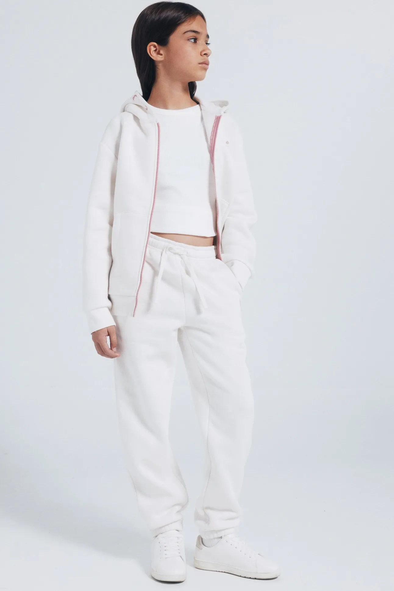 Sudadera cremallera niña