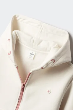 Sudadera cremallera niña