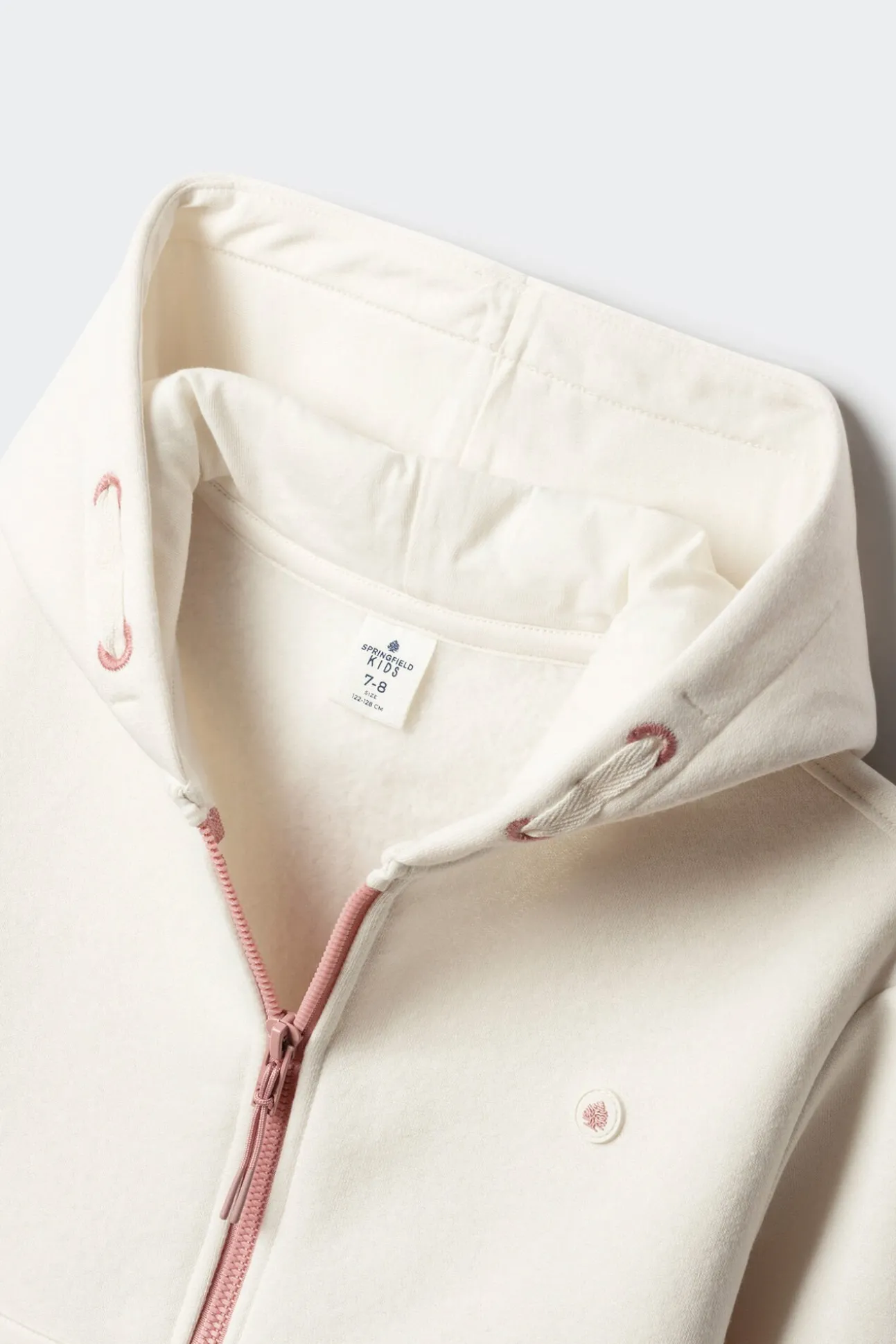 Sudadera cremallera niña