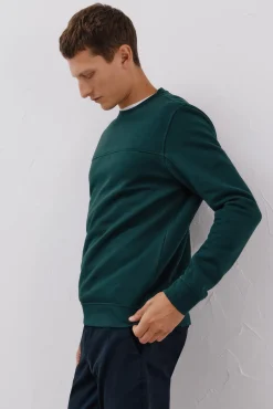 Sudadera cuello caja