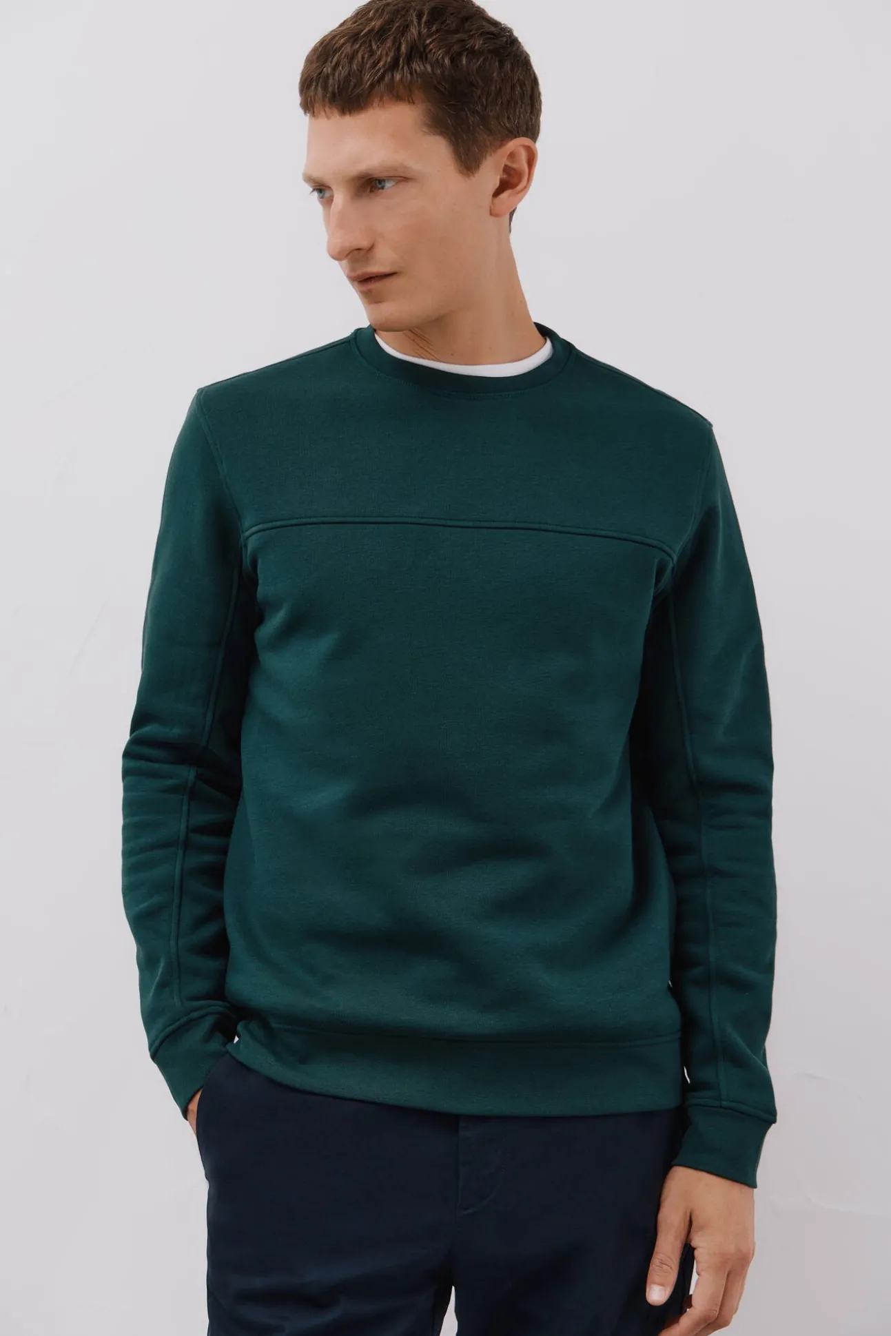 Sudadera cuello caja