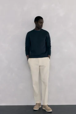 Sudadera cuello caja tejido técnico