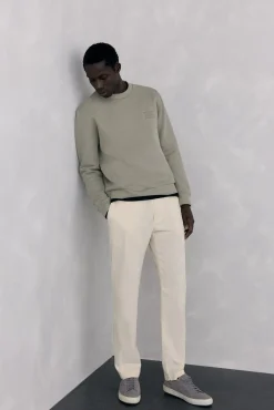 Sudadera cuello caja tejido técnico