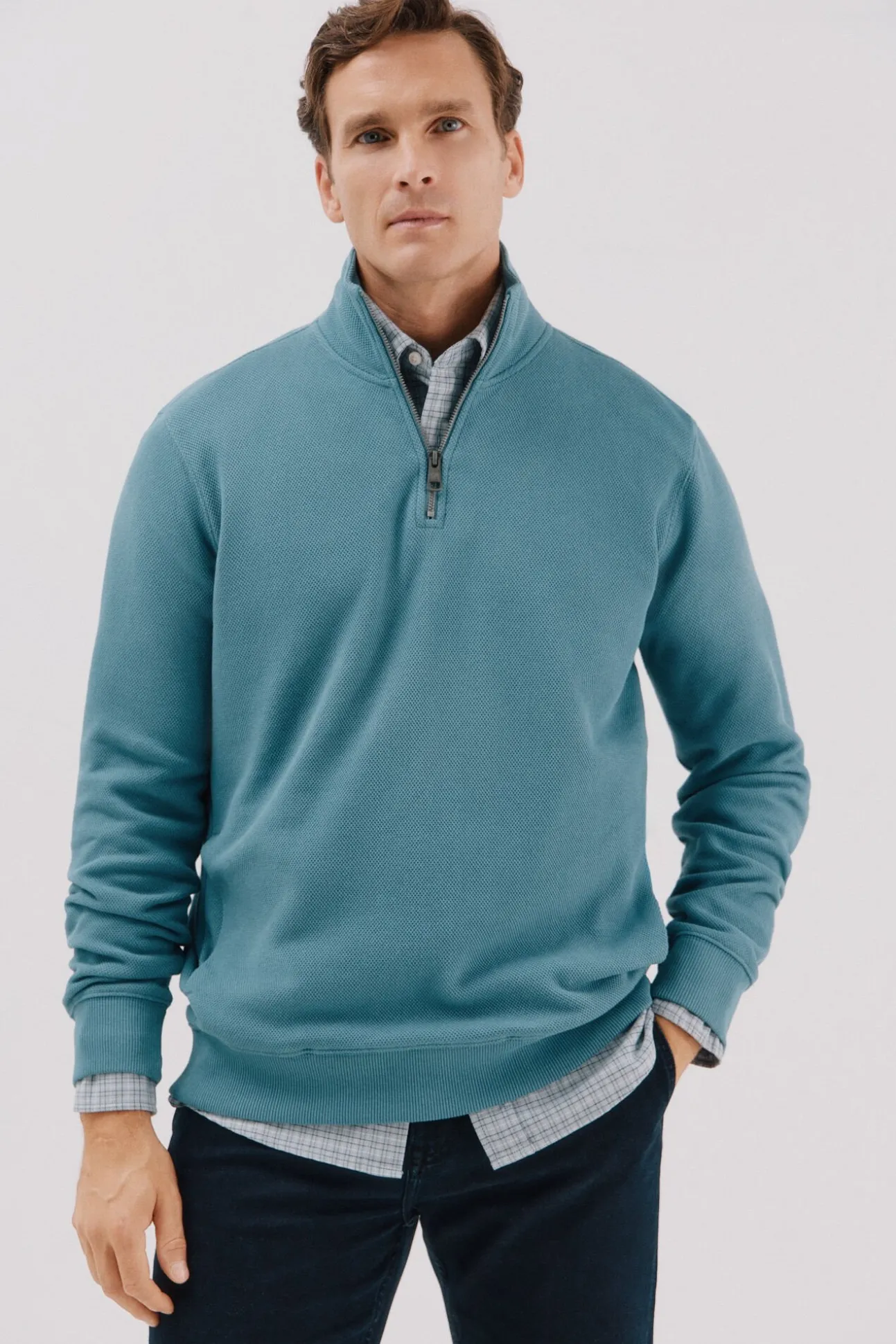 Sudadera cuello cremallera