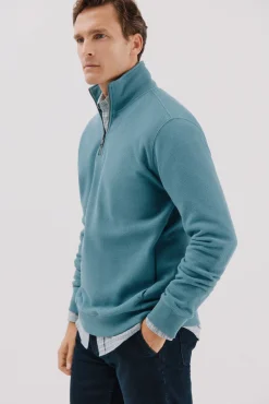 Sudadera cuello cremallera