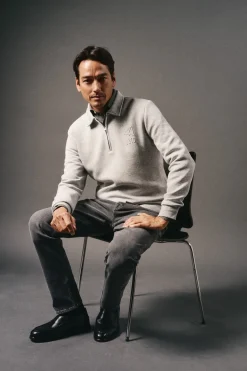 Sudadera cuello cremallera