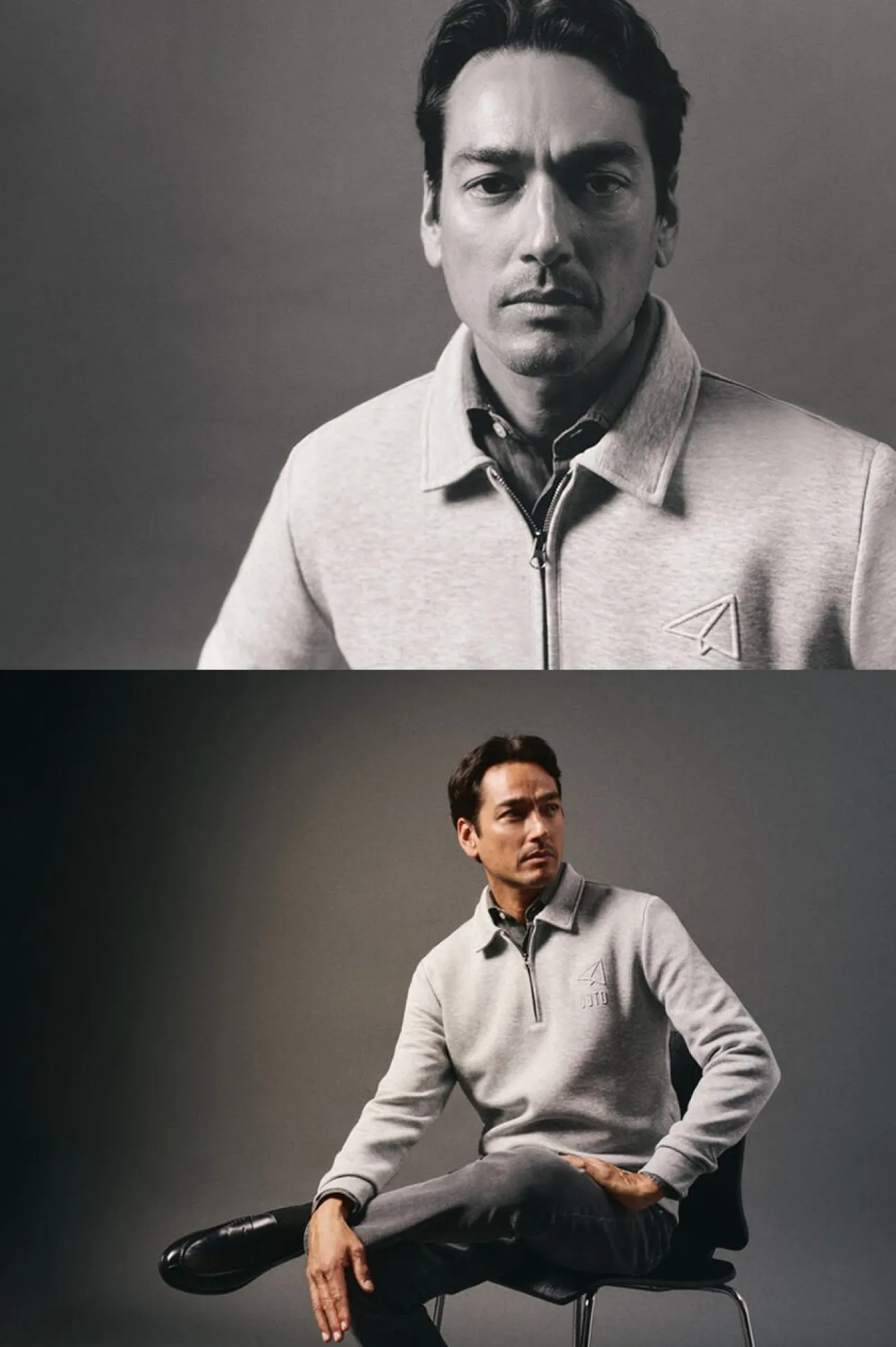 Sudadera cuello cremallera